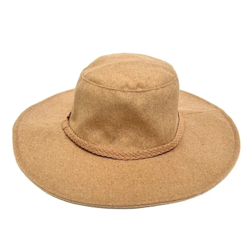 NWT - ASN Hats “Harper” Floppy Boater Felt Festival Hat